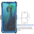 thumbnail image 6 of Takfox Case For Motorola Moto G 5G 2024 ,Shockproof Heavy Duty Rugged Locking Swivel Holster Belt Clip Kickstand Full Body Hard Shell Phone Cover Case,Blue, 6 of 7