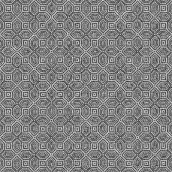 Ahgly Company Machine Washable Indoor Square Transitional Grey Gray Area Rugs, 6' Square