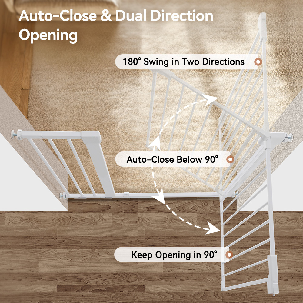 Caveen Extra Tall 36 Inch Baby Safety Gate Auto-Close photo 5