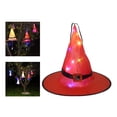 thumbnail image 1 of Decoraciones de Halloween Luces de sombrero LED colgantes Yotijar Rojo Sombrero de bruja iluminado, 1 of 10