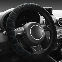 Steadline Universal Plush Steering Wheel Cover with Non-Slip Grip - Thermal Winter Driving Accessory - Easy Install Design for Most Vehicles