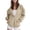 Khaki, variant on Feancey Womens Fashion Full Zip Hoodies Cute Cat Dog Paw Print Sweatshirt Jacket Lightweight Fleece Lined Hooded Jackets with Pockets Y2K Clothes Black L