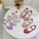 thumbnail image 2 of Zapatos de princesa con lazo para niños, zapatos planos con lentejuelas para niñas grandes y niñas, zapatos de cuero para bailar, 2 of 6