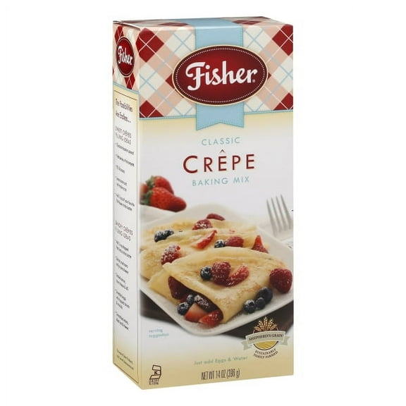 Fisher Classic Crepe Baking Mix, 14 oz Box