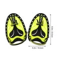 thumbnail image 2 of UPOUART 1Pair Swim Paddles Premium Silicone Adjustable Swimming Training Aid, 2 of 8