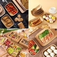 thumbnail image 5 of 25oz Brown Meal Prep Containers with Lids, Freezer Meal Prep Containers Disposable, Rectangle Food Kraft Paper Meal Prep Containers with Lids Microwavable and Freezer Use, 5 of 8