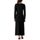 thumbnail image 3 of INSPIRAR CHIC Conjunto de Vestido de Dos Piezas para Mujeres, Vestido A-Line de Manga Larga con Frente Torcido, XL Negro, 3 of 5