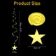 thumbnail image 2 of Decoraciones de Estrellas Colgantes de 6 piezas, Decoraciones Colgantes de Estrella de 27 pulgadas, Suministros para Fiestas Brillantes para Bodas, Fiestas de Cumpleaños y Graduaciones, Dorado, 2 of 7