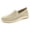 Beige, variant on NOKIO Men's Knit L𝗈afers Laceless S𝗅ip On Flat Mules Shoes Fashion So𝗅id Color Sport Shoes Lightweight Breathable Casual Sneakers Wide Width Closed Toe Walking Shoes