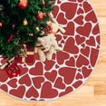 thumbnail image 5 of GZHJMY Valentine's Day Christmas Tree Skirt 48",Cute Love Heart Suede Xmas Tree Skir Suitable for Indoor Outdoor Holiday Party Office Store Cupboard Decoration, 5 of 6
