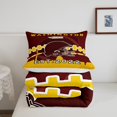 thumbnail image 5 of Erosebridal Football Themed Comforter Twin Size,Football Fans Bedding Set,Football Lovers Comforter Sets,Rugby Duvet Insert with 1 Pillowcase Soft,Red Golden(Washington), 5 of 6