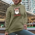 thumbnail image 2 of I Saw That, You Nasty with Retrp Santa Art Merch Gift, Sand Hooded Sweatshirt or Hoodie, 3XL, 2 of 5