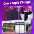 thumbnail image 4 of DJ Booth YooKoo plegable con mallas blancas y negras y bolsa de transporte, 4 of 7