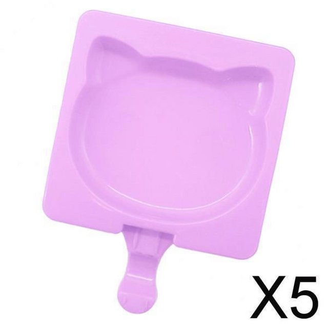 5 de Silicona para Paletas de , Máquina para Hacer Paletas de Hielo, Golosinas para Postres, Gato DIY 5 piezas