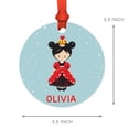 thumbnail image 2 of Koyal Wholesale Personalized  Metal Christmas Ornament, Alice in Wonderland Queen of Hearts, 1-Pack, 2 of 3