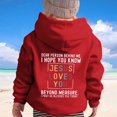 thumbnail image 2 of LUOGENLI Hoodies Sweatshirts for Girls Size 7-8 Girl You Hooded Casual Loose Letter Print Hoodie Preppy Sweatshirts for Girls 10-12 St. Patrick's Day Hoodies for Girls 14-16 Red 6-7 Years, 2 of 8