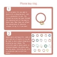 thumbnail image 4 of Cateissary Cadena para teléfono móvil para hombres y mujeres, resistente al agua, Color sólido, Universal, Flexible, anillo antipérdida, cordón de Teléfono y Comunicación rosa flores, 4 of 6