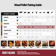 Pit Boss 100% All-Natural Hardwood Fruit Blend BBQ Grilling Pellets, 40 lbs Bag