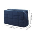 thumbnail image 2 of 1 Pc Bolsa de Maquillaje Elegante para Viajes de Negocios Azul Marino Terciopelo, 2 of 3