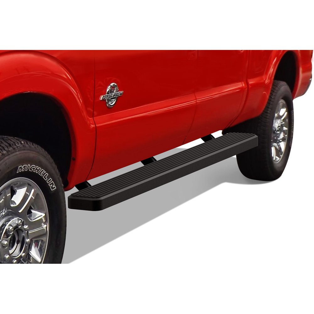 APS iBoard Running Boards 6 inches Black Compatible with Ford F250 F350