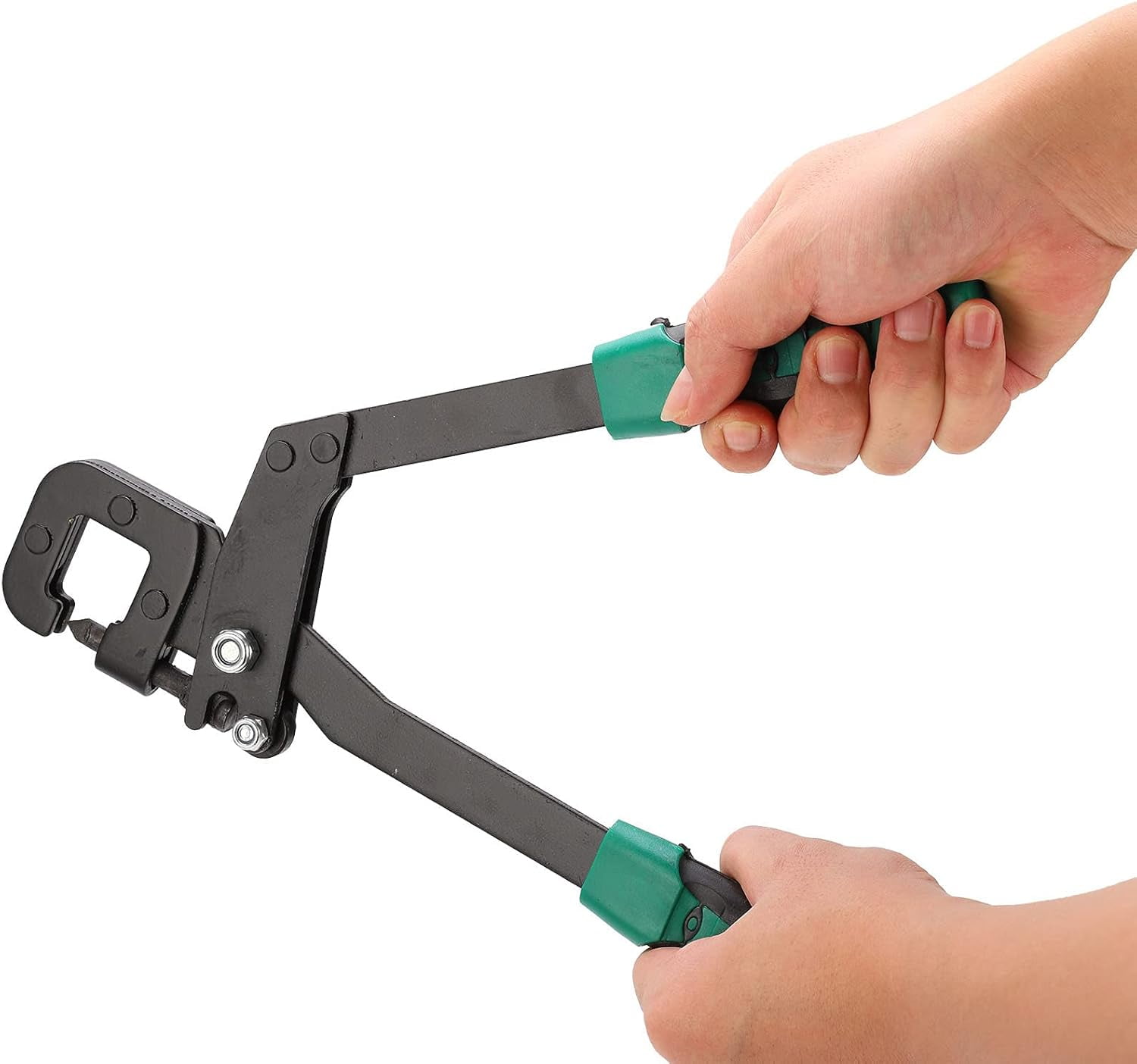 ABCISI 13" Stud Crimper Drywall Tools, Metal Framing Crimping Punch for 0.6-0.8MM Ligh Steel Keel, Ceiling and Drywall Hole Punch Framing Hammer