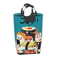 thumbnail image 2 of KLL I Love Sushi Laundry Hamper,Large Canvas Fabric Lightweight Storage Basket Toy Organizer Dirty Clothes Collapsible Waterproof, 2 of 6
