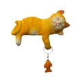 thumbnail image 4 of Estatua de gato durmiendo para jardín, figura de gatito de resina, decoración de interior, escultura de animal, figura de gatito para inauguración de, 4 of 8