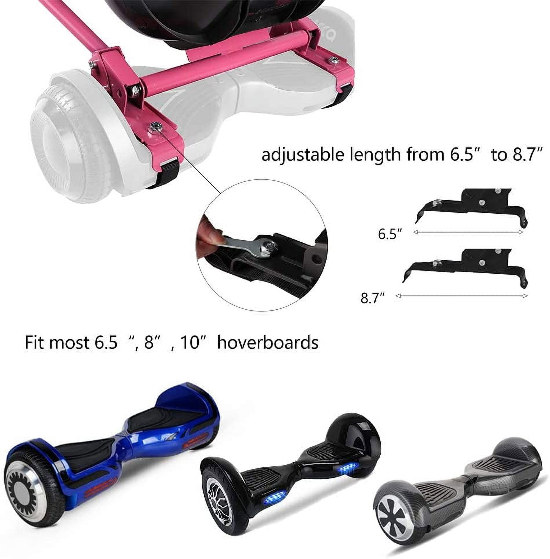 All In One Hover Cart Attachment For Hoverboard - Transform your Hoverboard into a Go Kart with Hovercart - Pink