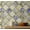 Olive Green (Plain Vinyl), variant on S4sassy Self Adhesive Wallpaper, Classic Tile Patch Wallpaper, Green Removable DIY Vinyl Tile Pattern Wall Covering, Textured Peel and Stick Contact Paper for Entryway Walls, Kitchen (25"x240" inch)