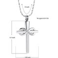 thumbnail image 2 of Infinity Religious Cross Urn Pendant Necklace for Ashes Cross Cremation Jewelry Human Pet Ashes Memorial Keepsake Jewelry, 2 of 7