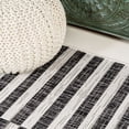 thumbnail image 3 of JONATHAN Y SANTA MONICA 2 x 10 Runner Rug, Sukie Offset Stripe - Ivory/Black, SMB133E-210, 3 of 9