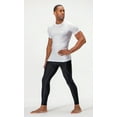 thumbnail image 4 of DEVOPS 3 Pack Men's Athletic Short Sleeve Compression Shirts (X-Large, White/White/White), 4 of 5