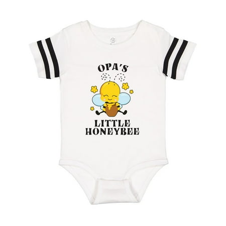 

Inktastic Cute Bee Opa s Little Honeybee with Stars Gift Baby Boy or Baby Girl Bodysuit