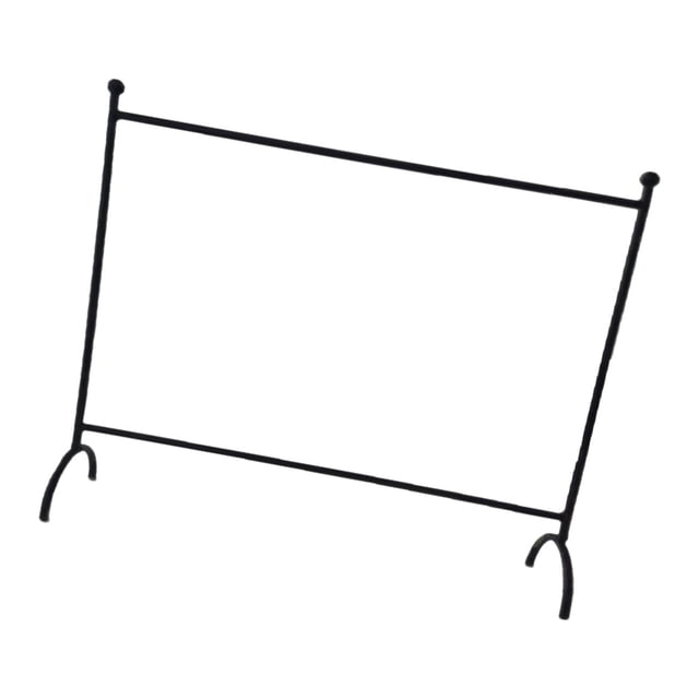 HILABEE Doll Clothes Storage Rack Miniature Doll Garment Rack for 1/6 1/12 Scale Diorama Black