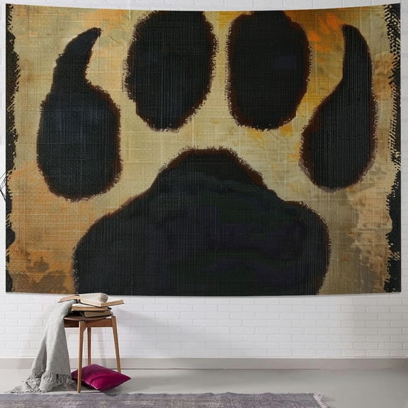 Sheronv Furry Art Tapestry Wall Hanging Unique Style Graphic Tapestries Home Wall Decor for Living Room Bedroom Farmhouse Dorm 40x30inch