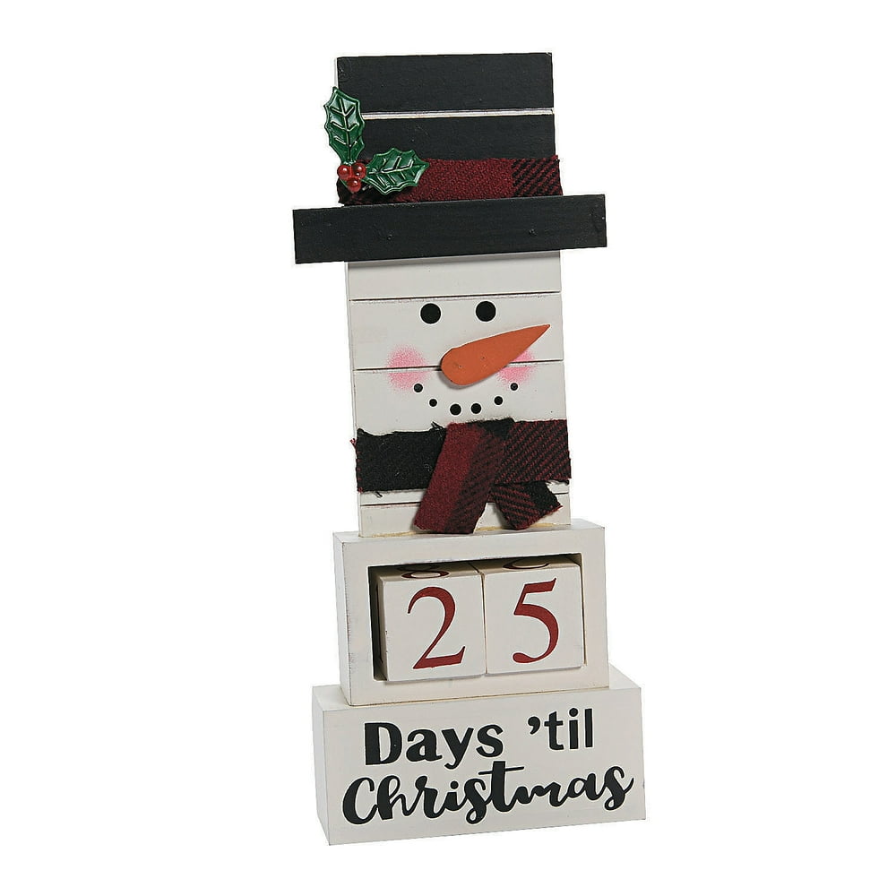 Wooden Christmas Countdown - Home Decor - 1 Piece - Walmart.com - Walmart.com