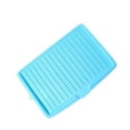 thumbnail image 1 of YQHWQ Kitchen countertop silicone drying mat dish drain rack drip rack tray with side drop slope diversion large plastic drain tray baking kitchen countertop mat kitchen drain board, 1 of 4