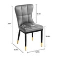 thumbnail image 4 of Set of 2 High Back Dining Chairs Modern Upholstered Armless Side Chair for Living Room Dinning Room, 4 of 4