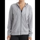 thumbnail image 1 of Sudadera con Capucha y Cremallera de Punto Flameado para Mujer, Camiseta Texturizada con Cremallera para Mujer Gris L, 1 of 8