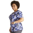 thumbnail image 7 of Tooniforms Scrubs Top For Women V-Neck Print TF761, 7 of 7