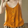 thumbnail image 2 of Youmylove Comfort Womens Tops Linen Button Down Vest Summer Vintage Blouse Casual Trendy Tops, 2 of 8