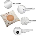 thumbnail image 4 of Awypu Vintage Sun Throw Pillow Cover Boho Pillowcases Retro 70s Rainbow Sunrise Sunset Minimal Geometric Grunge Abstract Art Hippie Bohemian Decor for Dorm Living Room Office Bedroom 2 pcs White, 4 of 6