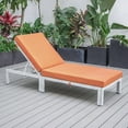 thumbnail image 2 of LeisureMod Chelsea Modern Outdoor Weathered Grey Chaise Lounge Chair With Cushions, 2 of 10
