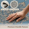 thumbnail image 6 of ODIKA 2'x3' Washable Accent Rug Boho Distressed Geometric Border Ornate Center Beige Vintage Refined Structured for Bedroom, Nursery, RV, Pet Friendly, Bedside Mat, 6 of 7