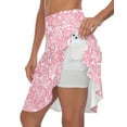 thumbnail image 2 of Women’s Knee Length Golf Skort Long Tennis Skirt with Inner Shorts Pockets High Waist Athletic Workout Skirt UPF50+, 2 of 5