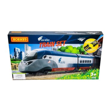 Hornby Amtrak Acela High Speed 1:87 HO Gauge Electric Model Train Set – R1000T