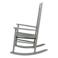 thumbnail image 5 of Shine Company Traditional Hardwood Indoor/Outdoor Patio Porch Rocker in Gray, 5 of 5