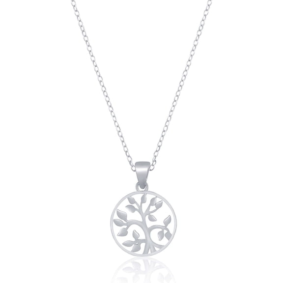 18" Chain 0.50Ct Round Cut Diamond Lab Created Women Pendant 14K White Gold Finish