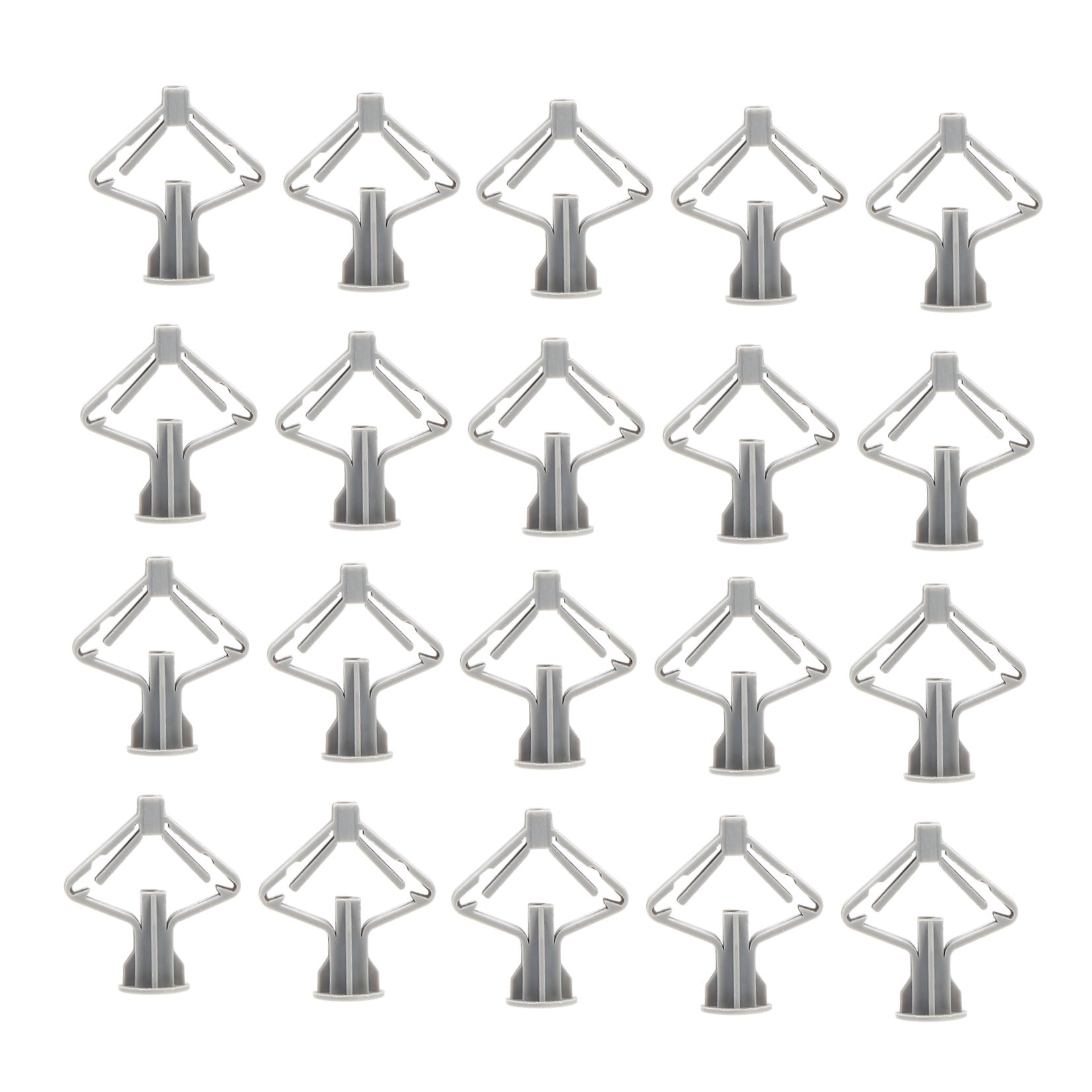 OUNONA  200 Pcs Wall Anchors Butterfly Expansion Tube Drywall Fixings