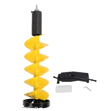

2024 Ice Fishing Drill Bit Aluminum Alloy Nylon Ice Auger for Deep Water Areas 8 Inch Rotating Diameter 28 Inch Length